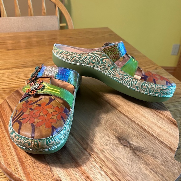 π«π· Laura Vita Bicllyo 23 Leather Mule - Like New! - Picture 2 of 8